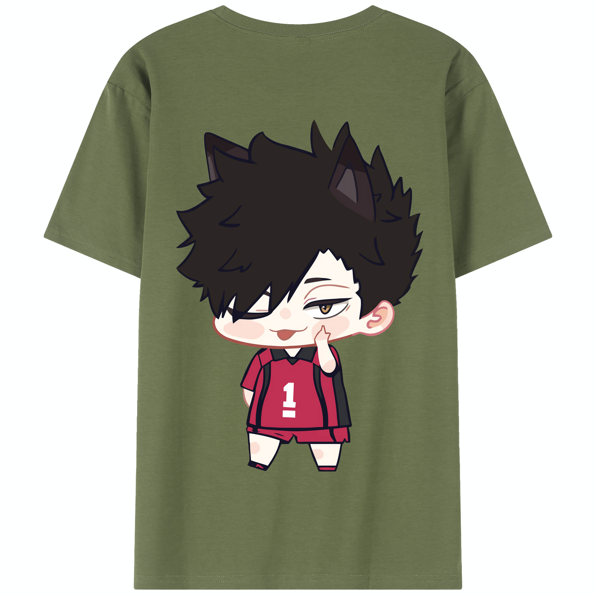 （画像用） ハイキュー!! Haikyu!! 綿100％半袖Tシャツ（背面プリント）